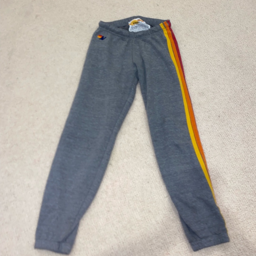 Heather gray aviator nation sweatpants